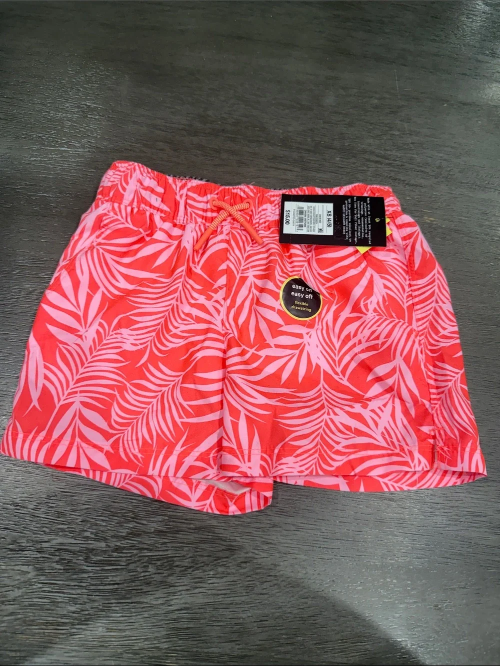 Pack 2 Short Swim Tropical Print - Black, Pink & Coral Art Class